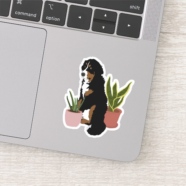 Bernese Mountain Dog Welpensticker Aufkleber (Detail)