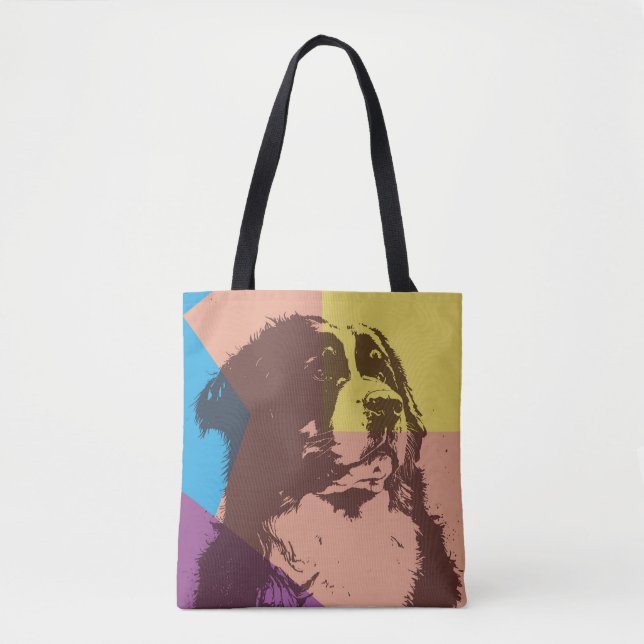 Bernese Mountain Dog Wood Tasche (Vorderseite)