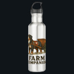 Bernese Mountain Dog Working Farm Companion Edelstahlflasche<br><div class="desc">Bernese Mountain Dog Working Farm Companion</div>