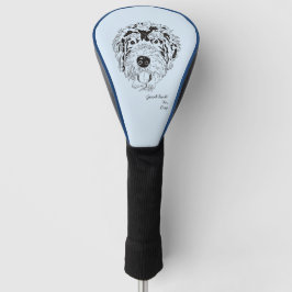 Bernese Mountain Doodle Dog Golf Head Cover Headcover