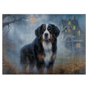 Bernese Mountain Halloween Beängstigend Schneidebrett
