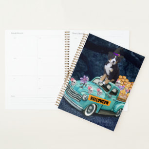 Bernese Mountain Halloween Truck Beängstigende Nac Planer