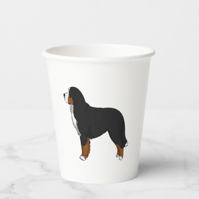 Bernese Mountain Hund 2 Pappbecher (Vorderseite)