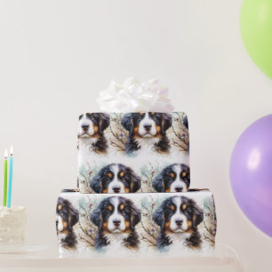 Bernese Mountain Hund AI Welppy Geschenkpapier
