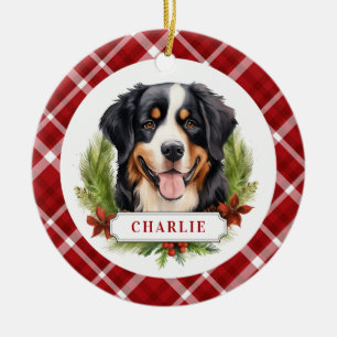 Bernese Mountain Hund Keramik Circle Ornament
