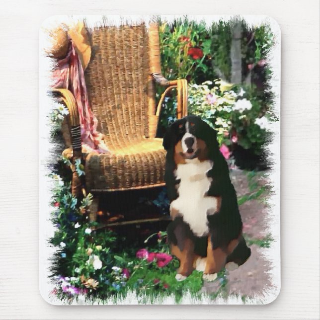 Bernese Mountain Hund Kunstgifte Mousepad (Vorne)