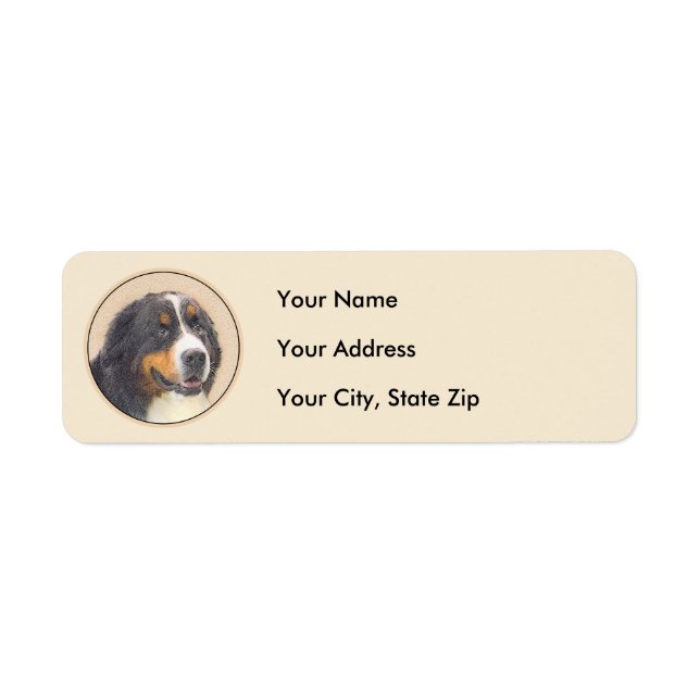 Bernese Mountain Hund Malerei - Original Hunde Kun (Vorne)