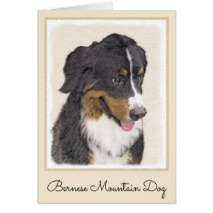 Bernese Mountain Hund Malerei - Original Hunde Kun