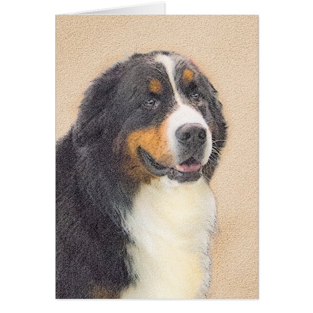 Bernese Mountain Hund Malerei - Original Hunde Kun (Vorne)