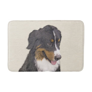 Bernese Mountain Hund Malerei - Original Hunde Kun Badematte