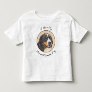Bernese Mountain Hund Malerei - Original Hunde Kun Kleinkind T-shirt