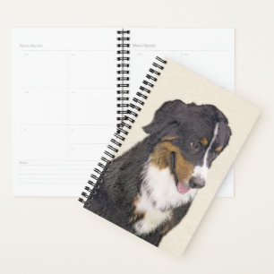 Bernese Mountain Hund Malerei - Original Hunde Kun Planer