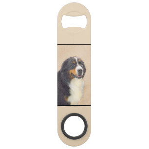Bernese Mountain Hund Malerei - Original Hunde Kun Speed Flaschenöffner