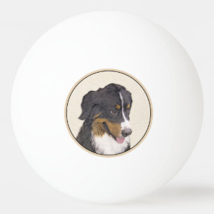 Bernese Mountain Hund Malerei - Original Hunde Kun Tischtennisball