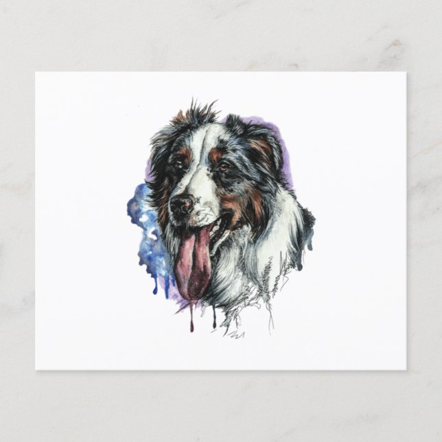 Bernese Mountain Hund Niedliches Gesicht Postkarte (Vorderseite)