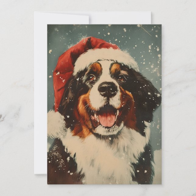 Bernese Mountain Hund Weihnachten (Vorderseite)