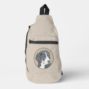 Bernese Mountain Hund Welpe Malerei Niedliche Haus Crossbody Bag
