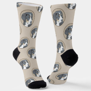 Bernese Mountain Hund Welpe Malerei Niedliche Haus Socken