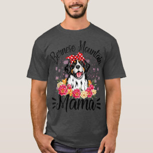 Bernese Mountain Mama Florals Niedlich Hund Mama M T-Shirt