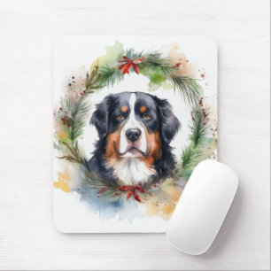 Bernese Mountain Weihnachtsfest Papa Mousepad