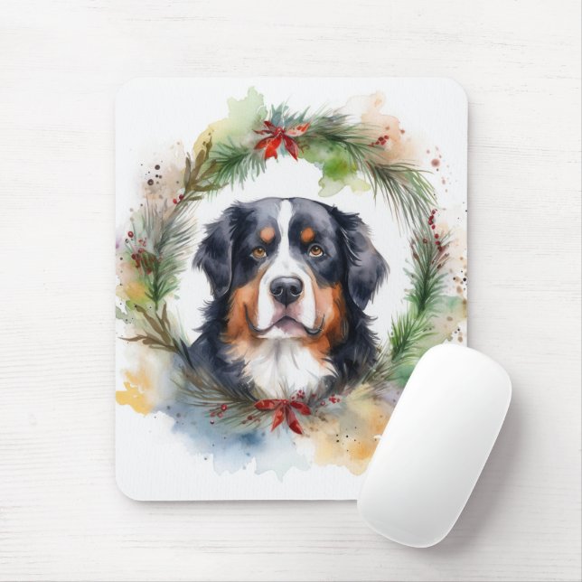Bernese Mountain Weihnachtsfest Papa Mousepad (Mit Mouse)