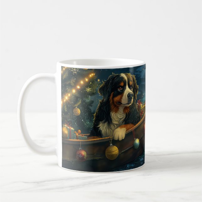 Bernese Mountain Weihnachtsfest Reise Kaffeetasse (Links)