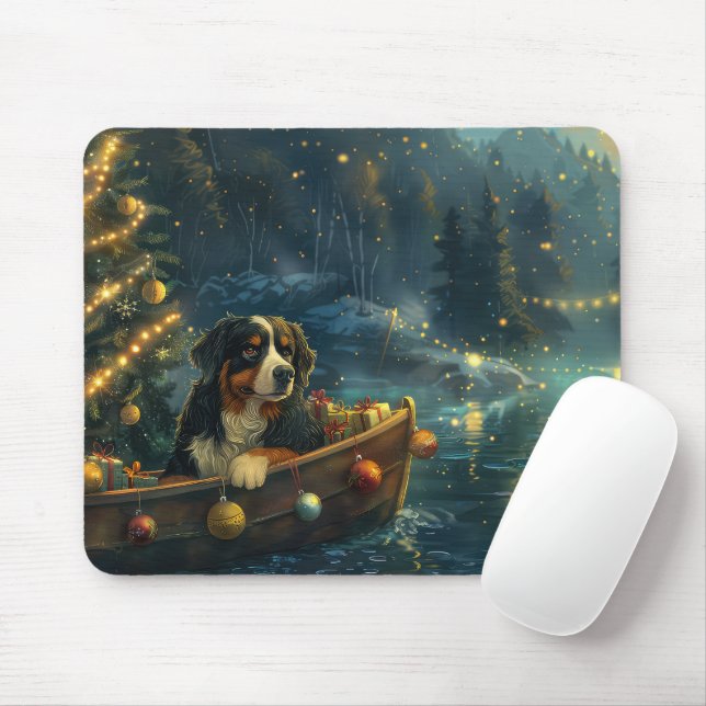 Bernese Mountain Weihnachtsfest Reise Mousepad (Mit Mouse)