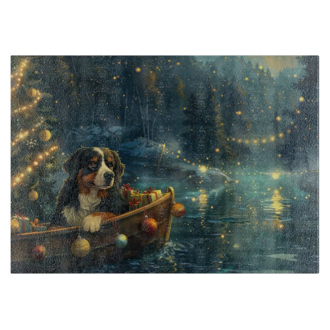 Bernese Mountain Weihnachtsfest Reise Schneidebrett (Vorderseite)