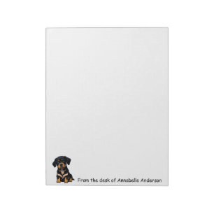 Bernese Mountain Welpe personalisieren Notizblock
