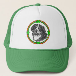 Bernese Mtn Dog St Patricks Truckerkappe