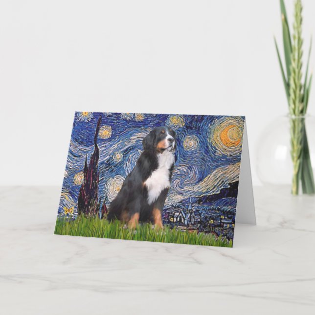 Bernese - Starry Night Karte (Vorderseite)