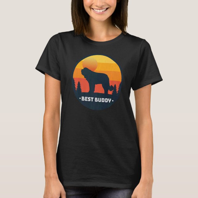 Bernhardiner Dog Retro 16 T-Shirt (Vorderseite)