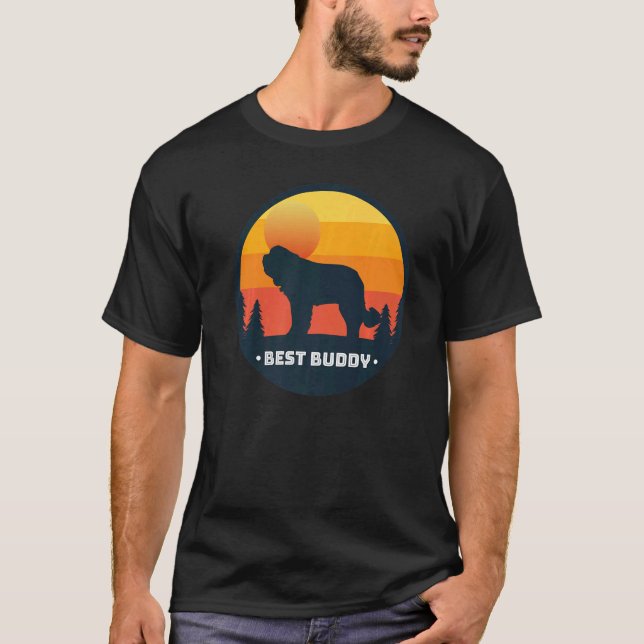Bernhardiner Dog Retro 16 T-Shirt (Vorderseite)