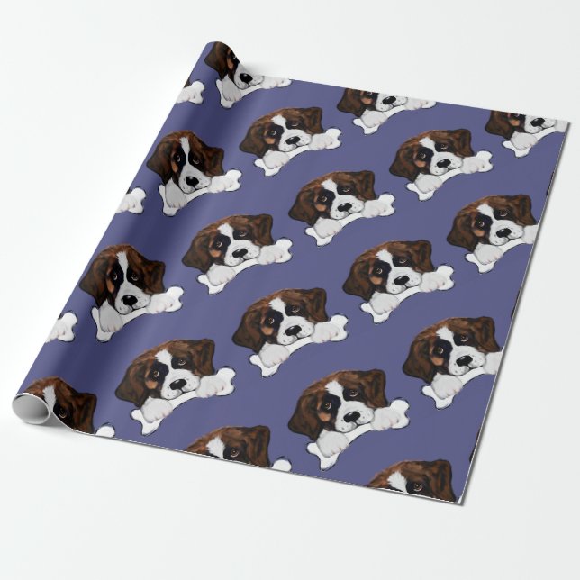 Bernhardiner Geschenkpapier (Ungerollt)
