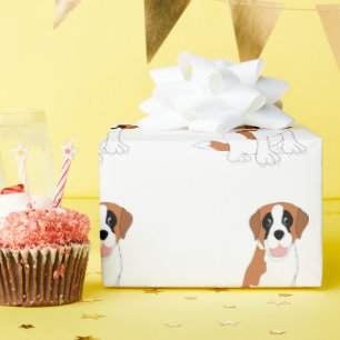 Bernhardiner Geschenkpapier