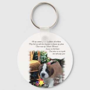 Bernhardiner-Kunst-Geschenke Schlüsselanhänger
