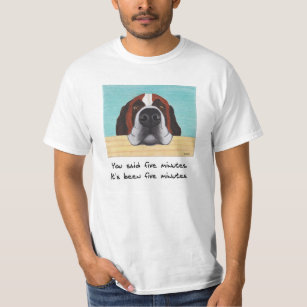Bernhardiner-T - Shirt - Zeit, zu gehen der Hund