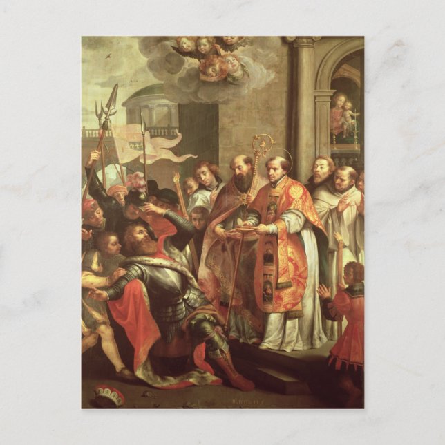 Bernhardiner von Clairvaux und Herzog von Postkarte (Vorderseite)