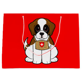 Bernhardiner-Welpe Große Geschenktüte