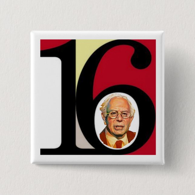 Bernie '16 button (Vorderseite)
