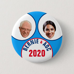 Bernie & AOC 2020 Button