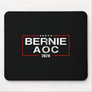 Bernie Aoc 2028 Bernie Sanders Alexandria Cortez Mousepad