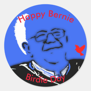Bernie-Birdie-Tag Runder Aufkleber