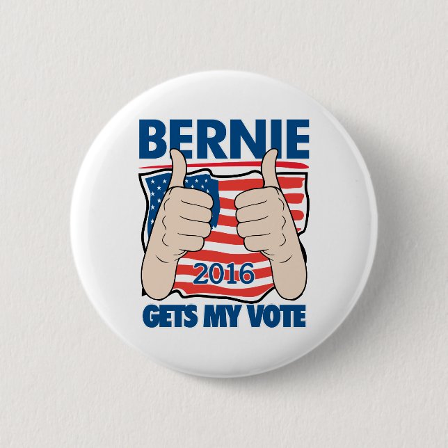 Bernie erhält meine button (Vorderseite)