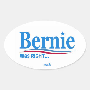 Bernie Était juste autocollant intérieur
