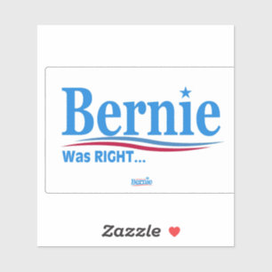Bernie Était Un sticker en vinyle droit
