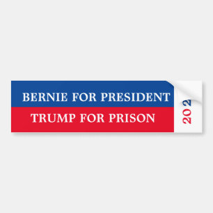 Bernie für den Präsidenten / Trump für das Gef Autoaufkleber