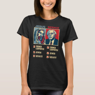 Bernie für Präsident 2020 Jesus Religious T-Shirt