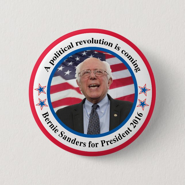 Bernie für Präsidenten Button (Vorderseite)