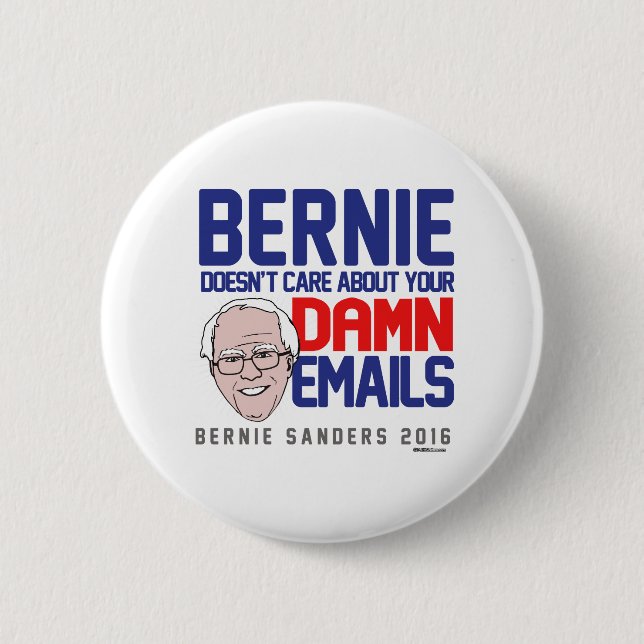 Bernie interessiert nicht sich für Ihre E-Mail Button (Vorderseite)